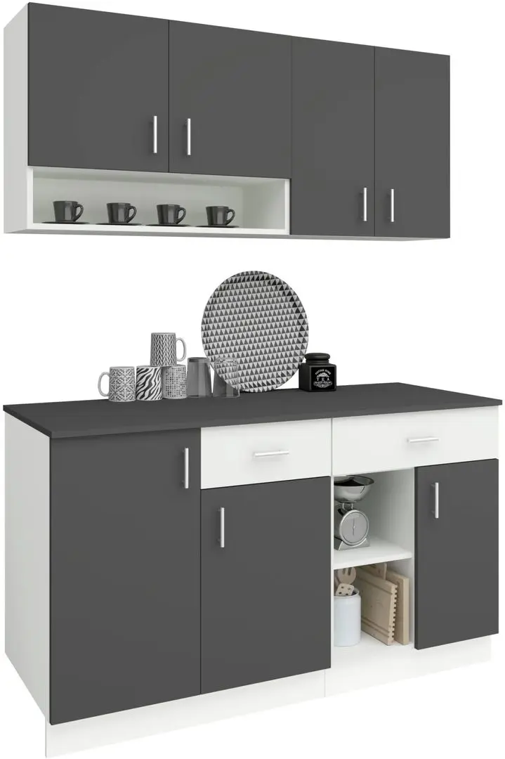 Bucatarie Haaus Berna 1.4m (White/Antracite)