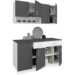 Bucatarie Haaus Berna 1.4m (White/Antracite) Thumb