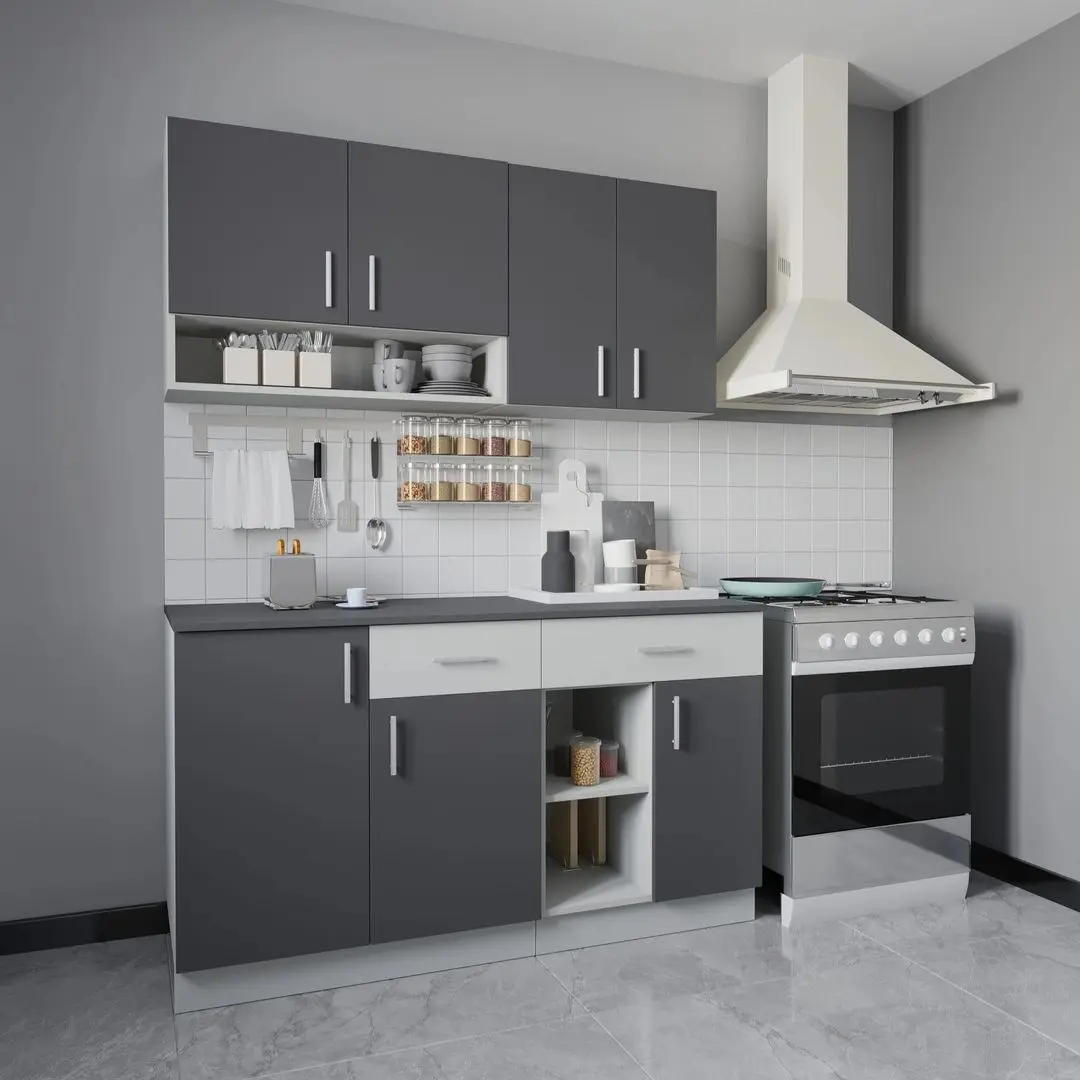 Bucatarie Haaus Berna 1.4m (White/Antracite)