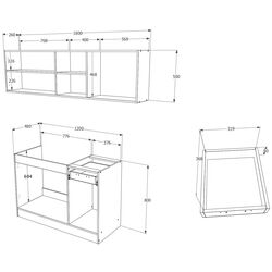 Bucatarie Haaus Kara 1.8m (White) Thumb