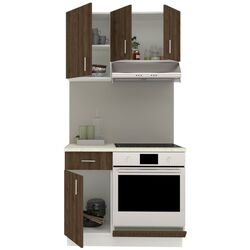 Bucatarie Haaus Karo V1 1m (Bronze Oak/White) Thumb