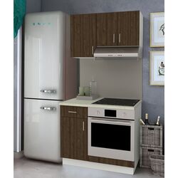 Bucatarie Haaus Karo V1 1m (Bronze Oak/White)