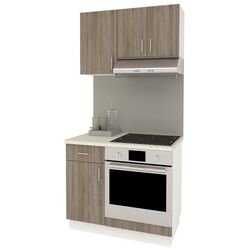 Bucatarie Haaus Karo V1 1m (Dark Sonoma/White) Thumb