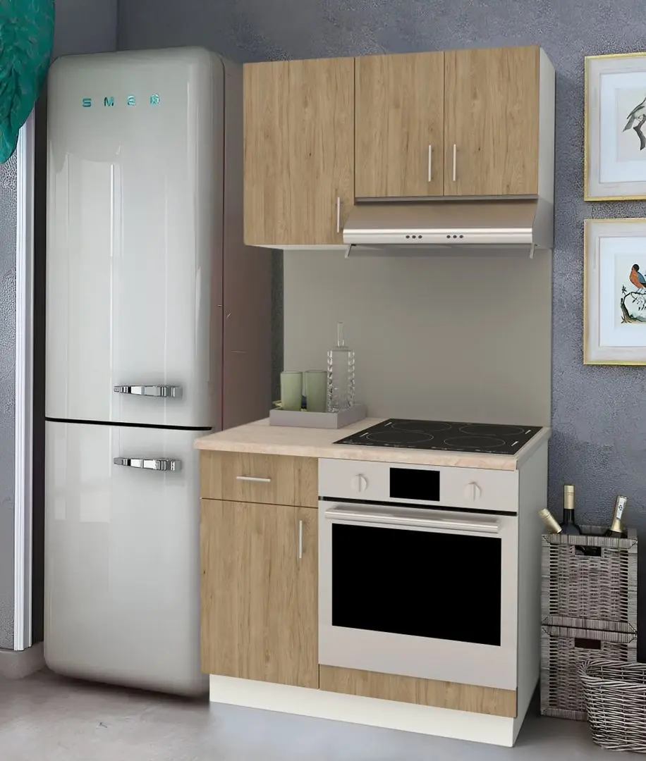 Bucatarie Haaus Karo V1 1m (Oak/White)