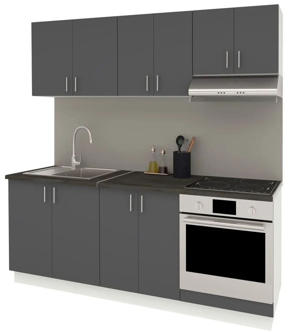 Bucatarie Haaus Karo V10 2m (Anthracite/White) - 2