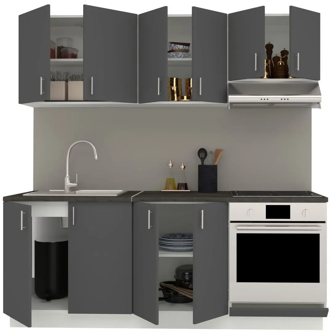 Bucatarie Haaus Karo V10 2m (Anthracite/White) - 3