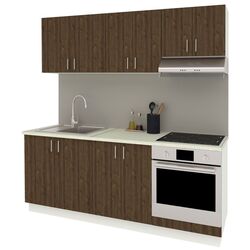 Bucatarie Haaus Karo V10 2m (Bronze Oak/White) Thumb