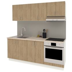 Bucatarie Haaus Karo V10 2m (Oak/White) Thumb