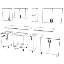 Кухня Haaus Karo V11 2м (Bronze Oak/White) Thumb