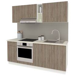 Bucatarie Haaus Karo V11 2m (Dark Sonoma Oak/White) Thumb