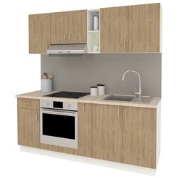 Bucatarie Haaus Karo V11 2m (Oak/White) Thumb