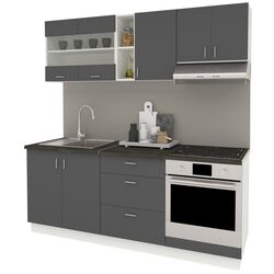 Кухня Haaus Karo V12 2м (Anthracite/White) Thumb
