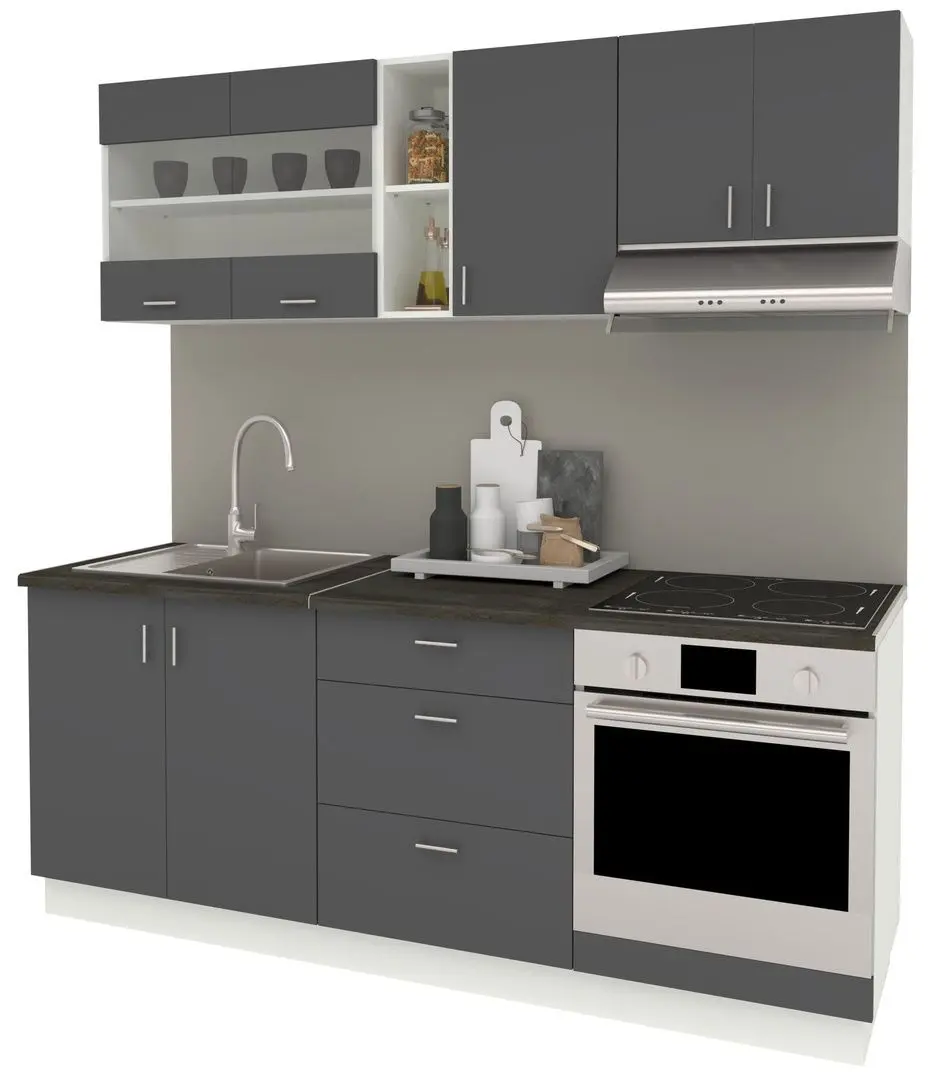 Кухня Haaus Karo V12 2м (Anthracite/White) - 2