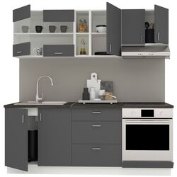 Кухня Haaus Karo V12 2м (Anthracite/White) Thumb