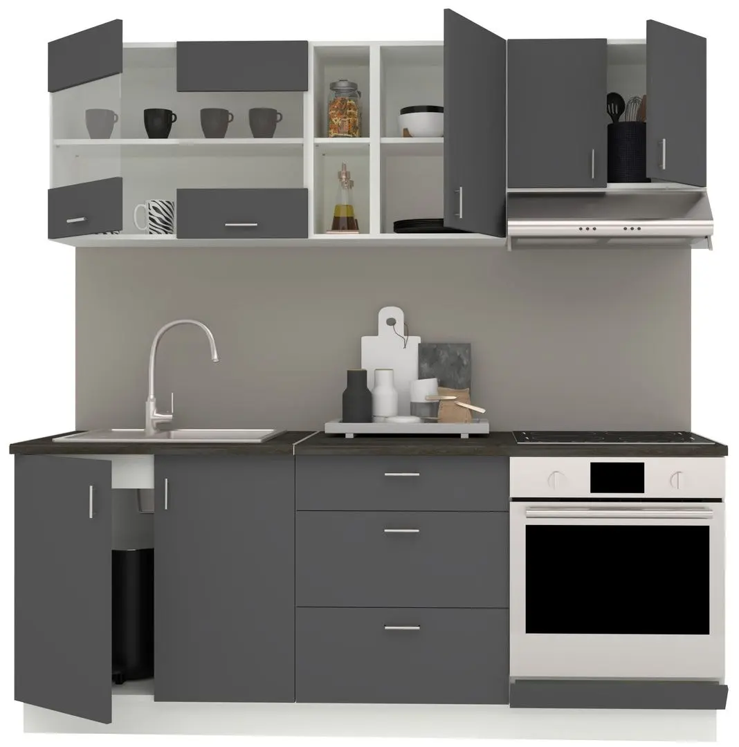 Кухня Haaus Karo V12 2м (Anthracite/White) - 5