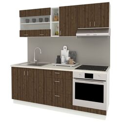 Bucatarie Haaus Karo V12 2m (Bronze Oak/White) Thumb