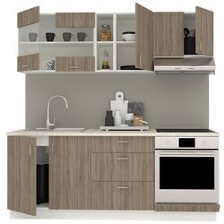 Bucatarie Haaus Karo V12 2m (Dark Sonoma Oak/White) Thumb