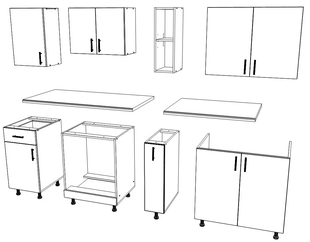 Bucatarie Haaus Karo V12 2m (Oak/White)
