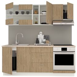 Bucatarie Haaus Karo V12 2m (Oak/White) Thumb