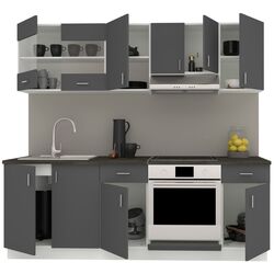 Кухня Haaus Karo V13 2.2м (Anthracite/White) Thumb
