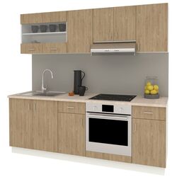 Bucatarie Haaus Karo V13 2.2m (Oak/White) Thumb