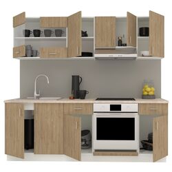 Bucatarie Haaus Karo V13 2.2m (Oak/White) Thumb