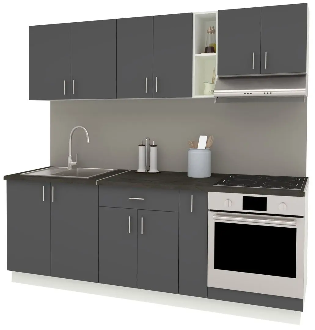 Bucatarie Haaus Karo V14 2.2m (Anthracite/White) - 2