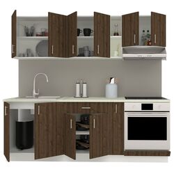 Bucatarie Haaus Karo V14 2.2m (Bronze Oak/White) Thumb