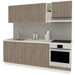 Кухня Haaus Karo V14 2.2м (Dark Sonoma Oak/White) Thumb