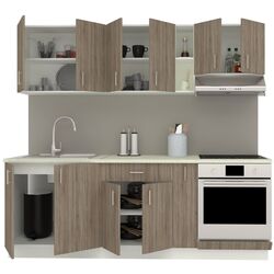 Кухня Haaus Karo V14 2.2м (Dark Sonoma Oak/White) Thumb