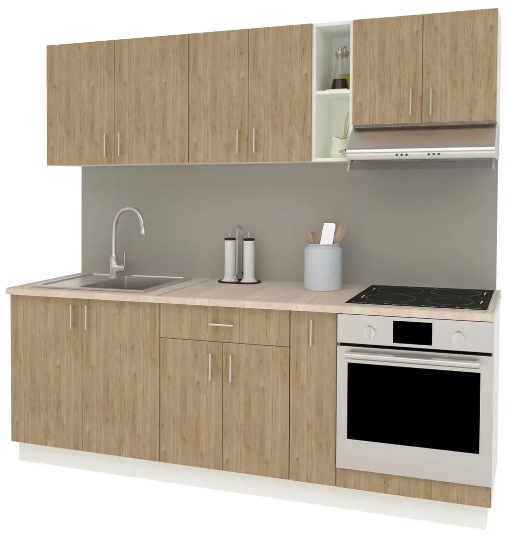 Кухня Haaus Karo V14 2.2м (Oak/White) - 2