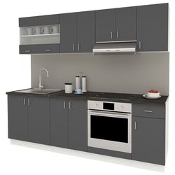 Кухня Haaus Karo V15 2.4м (Anthracite/White) Thumb