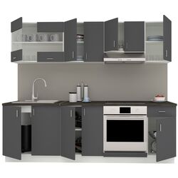 Кухня Haaus Karo V15 2.4м (Anthracite/White) Thumb