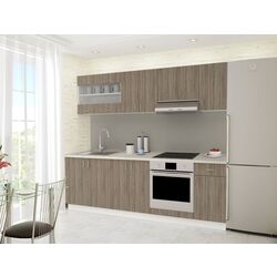 Bucatarie Haaus Karo V15 2.4m (Dark Sonoma Oak/White)