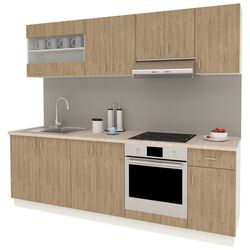 Кухня Haaus Karo V15 2.4м (Oak/White) Thumb