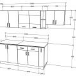 Bucatarie Haaus Karo V16 2.4m (Oak/White) Thumb