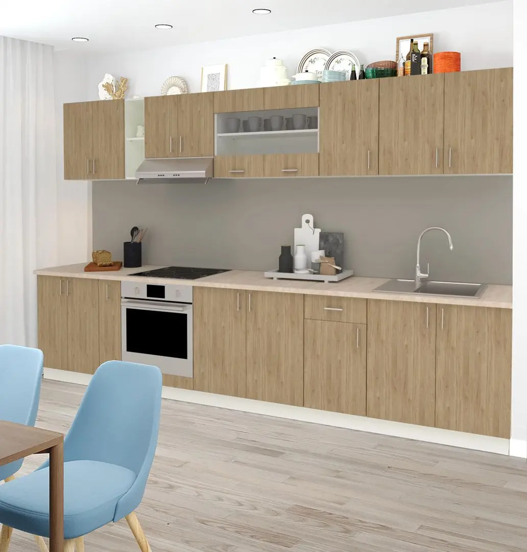 Bucatarie Haaus Karo V16 2.4m (Oak/White)