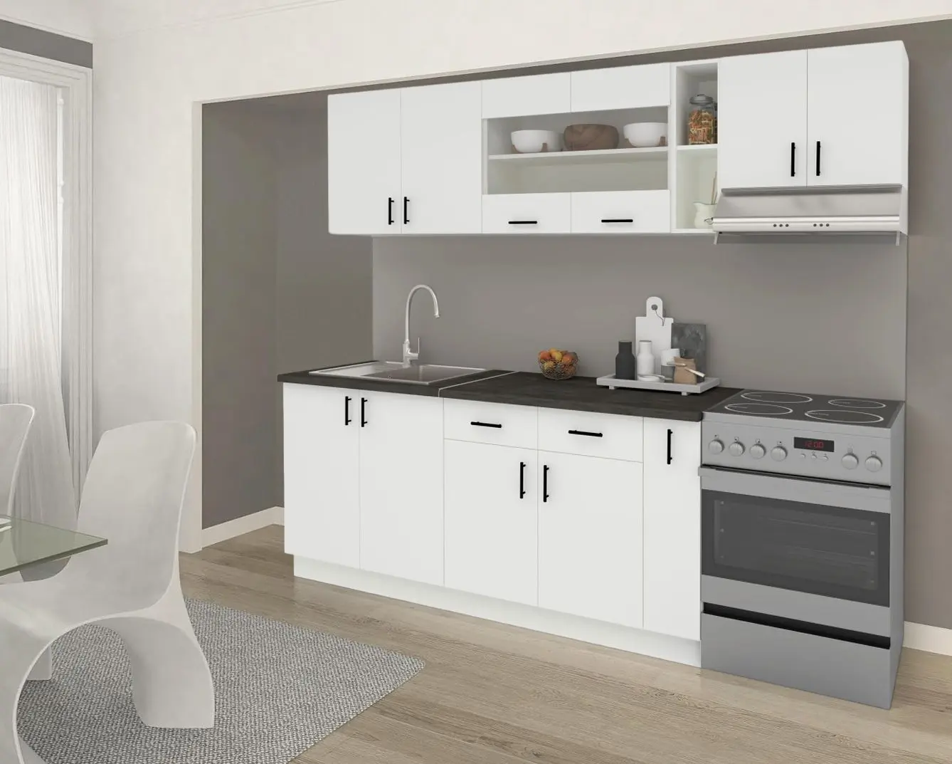 Bucatarie Haaus Karo V16 2.4m (White)