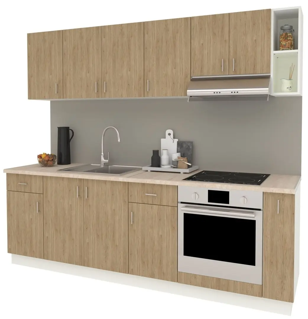 Bucatarie Haaus Karo V17 2.4m (Oak/White)