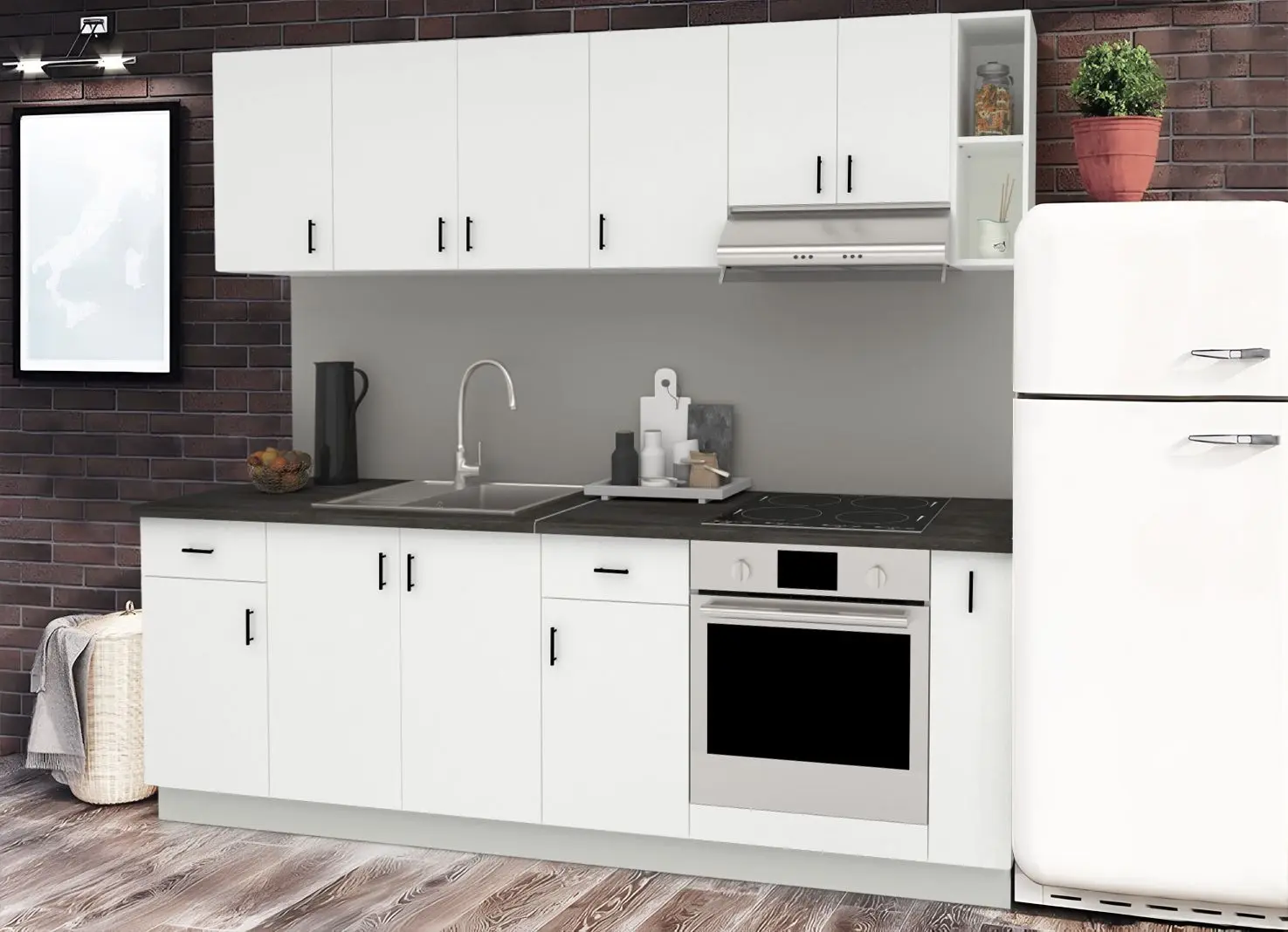 Кухня Haaus Karo V17 2.4м (White)