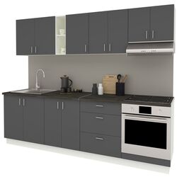 Кухня Haaus Karo V18 2.6м (Anthracite/White) Thumb
