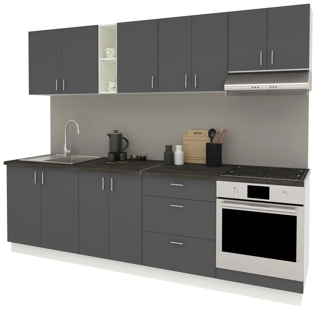 Кухня Haaus Karo V18 2.6м (Anthracite/White) - 4
