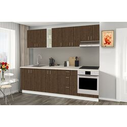 Кухня Haaus Karo V18 2.6м (Bronze Oak/White)