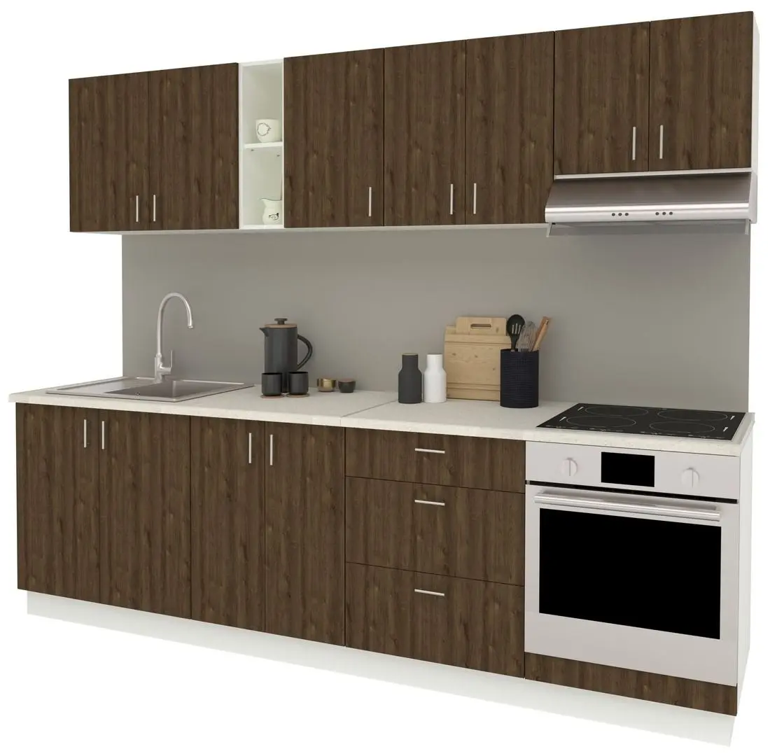 Кухня Haaus Karo V18 2.6м (Bronze Oak/White) - 5