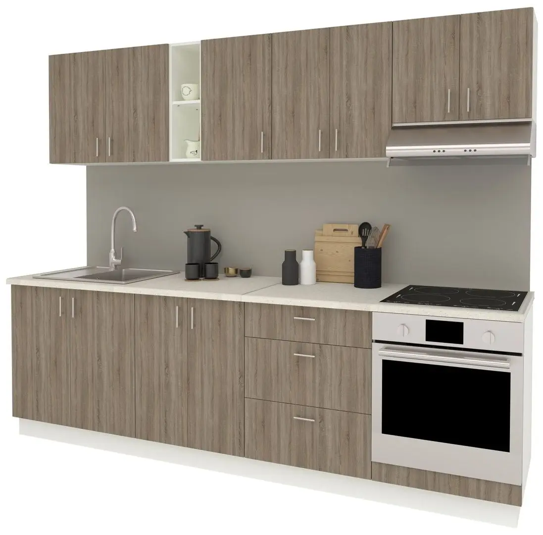 Кухня Haaus Karo V18 2.6м (Dark Sonoma Oak/White) - 5