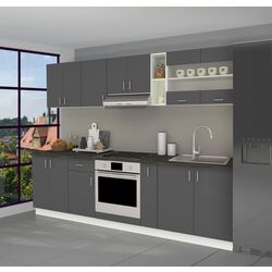 Кухня Haaus Karo V19 2.6м (Anthracite/White)