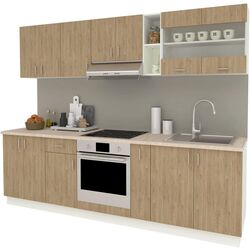 Кухня Haaus Karo V19 2.6м (Natural Wood/White) Thumb