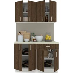 Bucatarie Haaus Karo V2 1.2m (Bronze Oak/White) Thumb