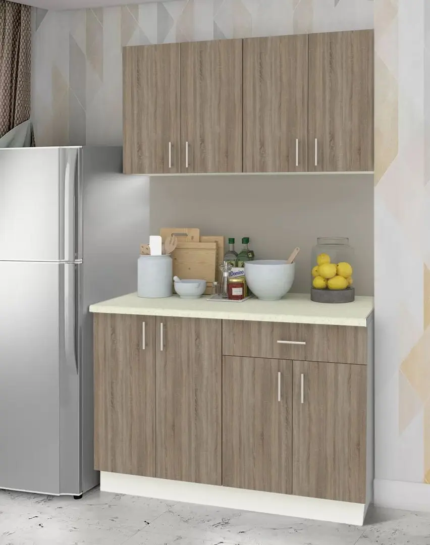 Bucatarie Haaus Karo V2 1.2m (Dark Sonoma Oak/White)