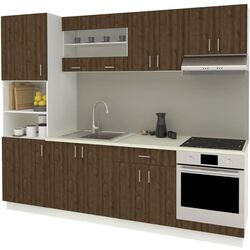 Bucatarie Haaus Karo V20 2.6m (Bronze Oak/White) Thumb